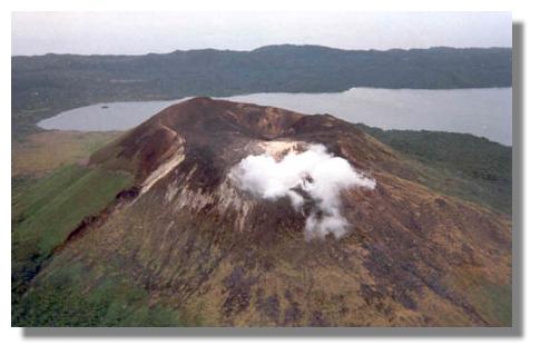 Gaua volcano in Vanuatu.