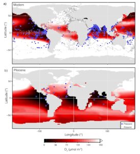 cartes zones mortes ocean 274x300 - Diese Karte "vermittelt einen Eindruck davon, wie der Atlantik in 100 Jahren auf einer wärmeren Erde aussehen könnte".