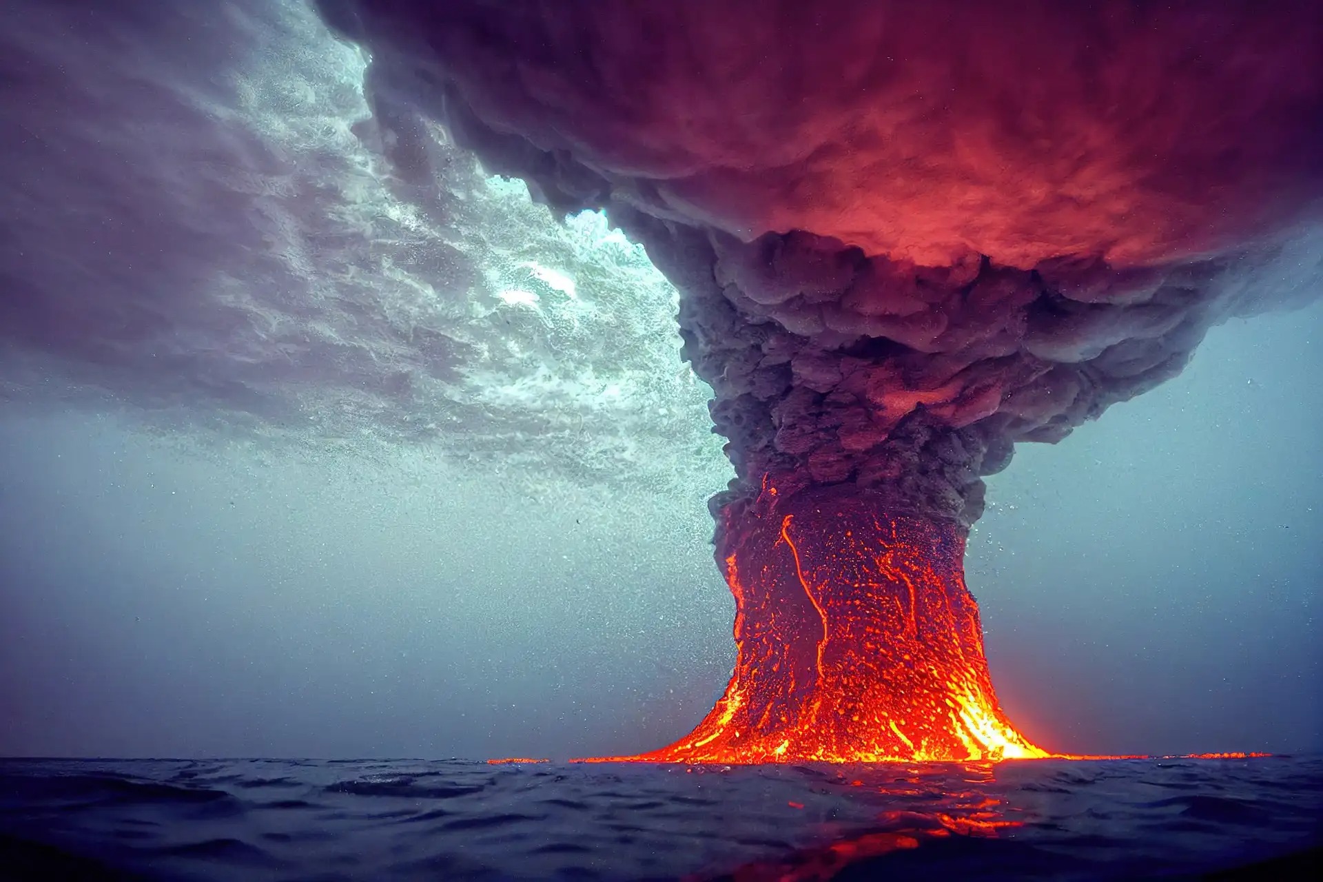 volcan sous marin eruption - Bald wieder eine verheerende Eruption im Mittelmeerraum?