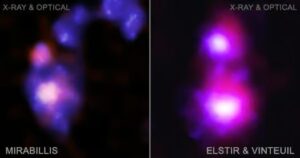 nasas chandra galaxies naines fu 300x158 - Die Nasa entdeckt zwei Paare riesiger Schwarzer Löcher, die zur Verschmelzung bereit sind.
