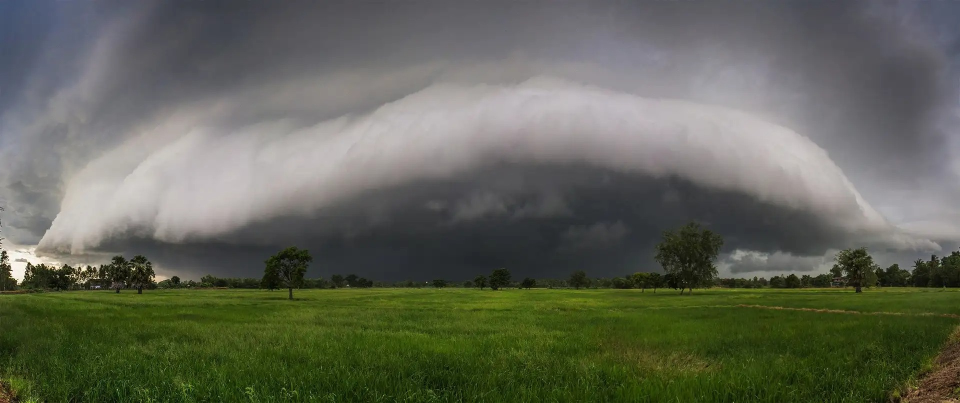 arcus derecho - Außergewöhnliches Wetterphänomen: Derecho, eine extrem gewaltige Gewitterlinie.