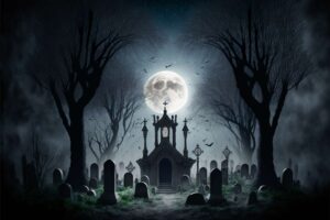 cimetiere pleine lune nuit vampi 300x200 - 450 Skelette von "Vampiren" in Polen überraschend entdeckt!