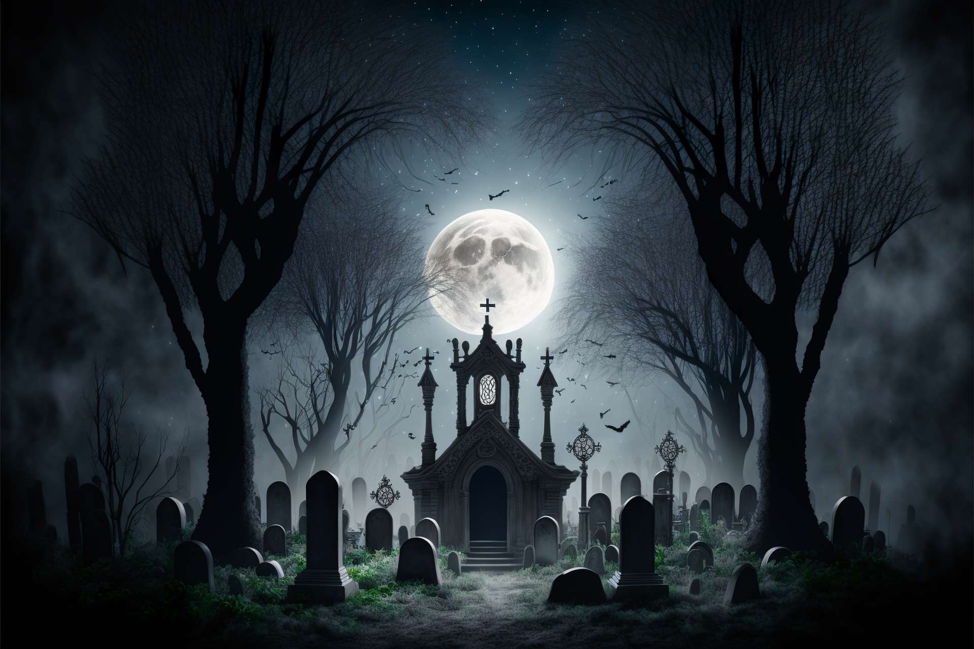 cimetiere pleine lune nuit vampi - 450 Skelette von "Vampiren" in Polen überraschend entdeckt!