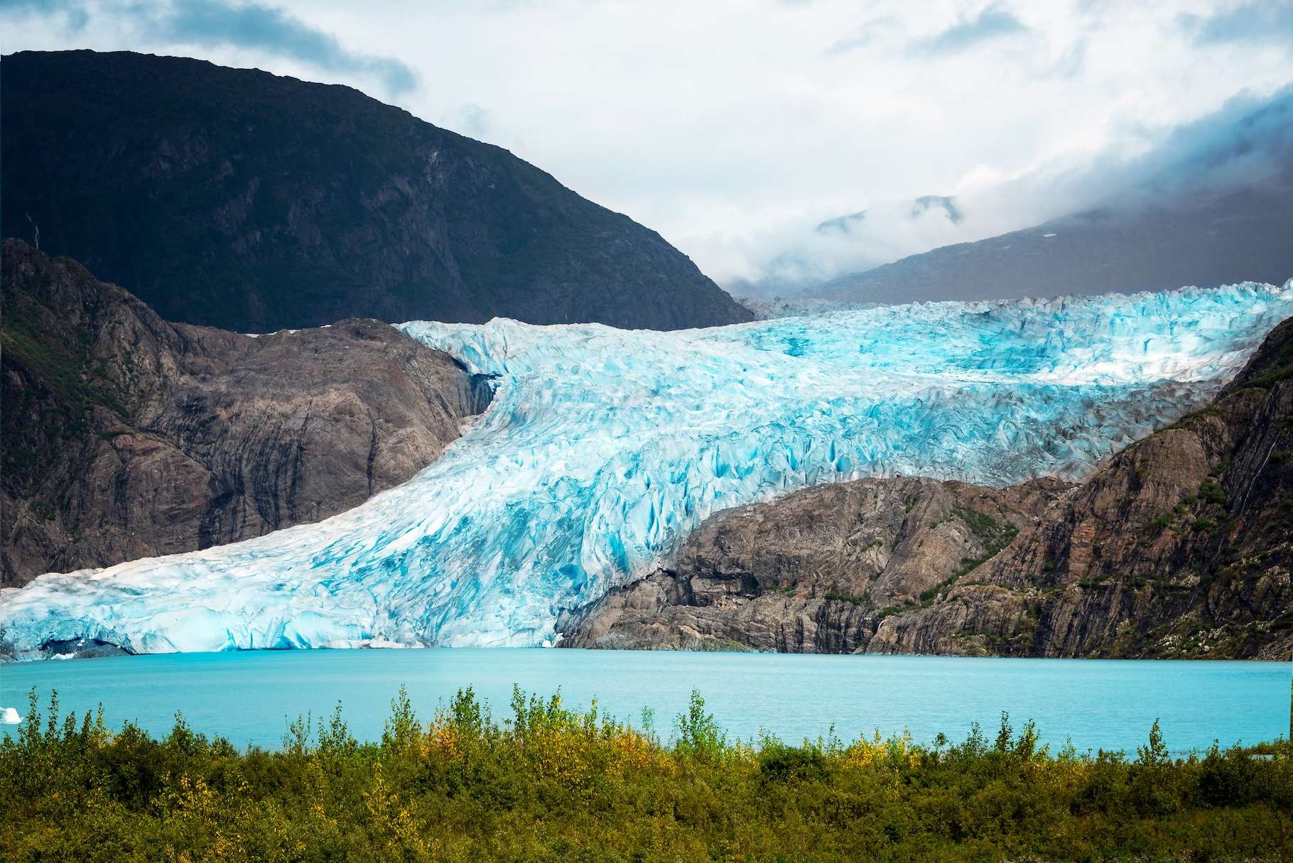 inondation glacier mendenhall - Spektakuläre Bilder von einer Gletscherflut, die in Alaska losbrach.
