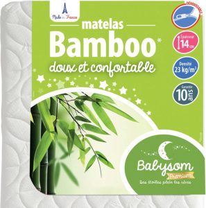 Description du matelas bébé Babysom Bamboo dans un comparatif