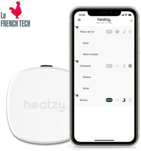 Aperçu du thermostat de radiateur connecté Heatzy dans un comparatif 