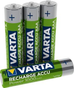 Évaluation du lot de piles rechargeables Varta accu Ready2Use AAA Ni-Mh dans un comparatif 