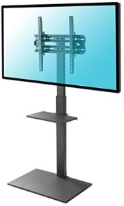 BONTEC Support TV sur Pied TV Universel Pivotant pour Télévisions de 26 à  55 Pouces LCD/LED/Plasma Hauteur Réglable avec Bas
