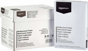 Aperçu de la ramette de papier Amazon Basics dans un comparatif 