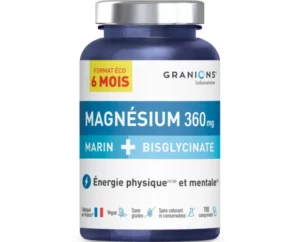 MAGNÉSIUM MARIN + BISGLYCINATE FORMAT ÉCO 6 MOIS