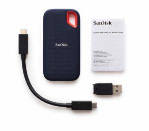 Données sur le disque dur SanDisk Extreme Portable SSD
