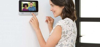 Thomson - Interphone Vidéo sans fil portée 300m max mémorisation visiteurs  - Cdiscount Bricolage