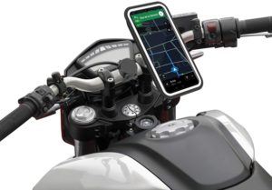 Support de téléphone portable pour guidon de moto anti-tremblement support de navigation avec écran tactile sensible pour téléphone portable 6,8 étanche avec protection contre la pluie 