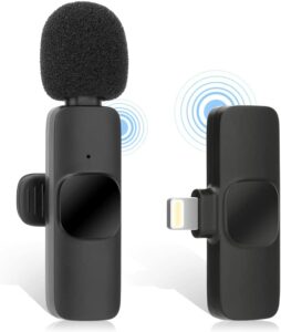 Micro Cravate Sans Fil Pour Iphone Ipad,Microphone Plug-Play Sans